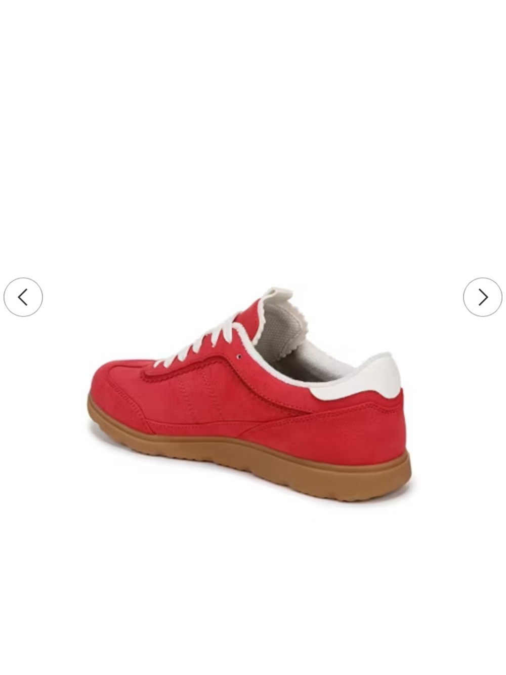 New Ryka Effortless Red Low-Top Women's Sneakers with Gum Outsole - Picture 3 of 10